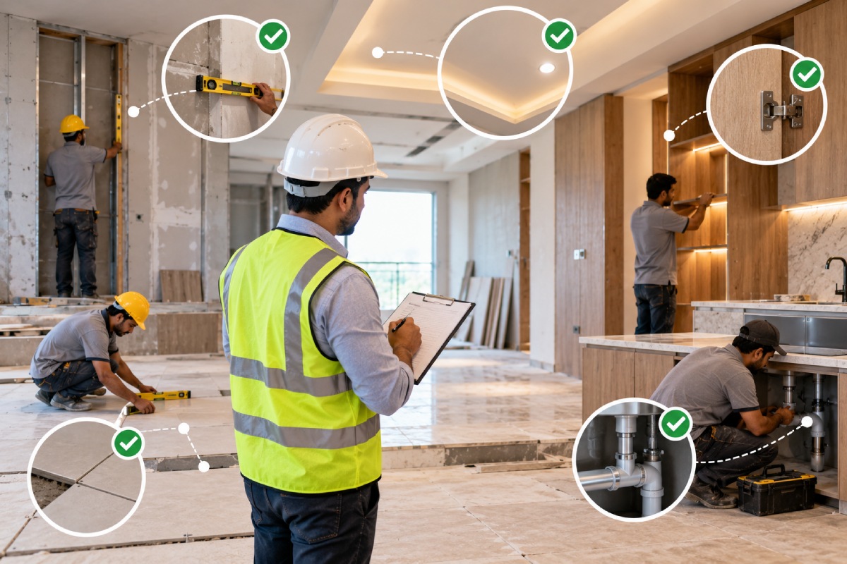 Quality inspection of interior design